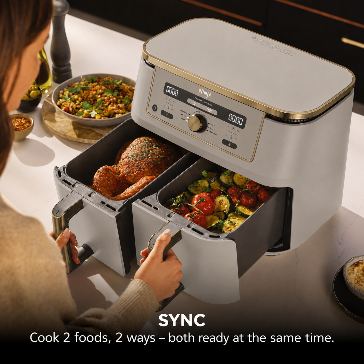 Ninja MAX Dual Zone Air Fryer view 3